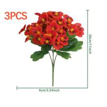 1/3 Bông Hoa Pansy Nhân Tạo Chống Tia UV, Cây Giả Dùng Để Trang Trí Chậu Cây Ngoài Trời, Cửa Trước, Hiên Nhà, Sân Vườn, Cửa Sổ, Nhà Cửa - Nhiều màu - Xem 25