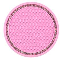1 pieza Posavasos de Rhinestone, Alfombrilla Antideslizante Adecuada para Automóvil - A - Ver 11