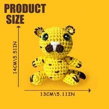 Beginner Crochet Starter Kit, All-In-One Set With Premium Yarn, Tools & Step-By-Step Bunny Pattern, Complete DIY Crochet Supplies For Newbies - Tiger - View 4