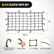 Nilight Interior Storage Rear Trunk Cargo Rack Basket Tray Interior Storage Luggage Carrier For 2007-2025 Wrangl JK JKU & JL JLU Unlimited 4-Door Hardtops - 40 X 21 X 4 Inche - View 3