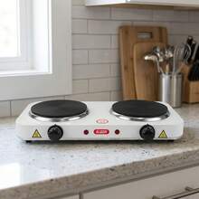 Inde ALGON | Portable Electric Stove 1 Plate 1000W, Compact Electric Cooker With Temperature Control, Heating Plate For Camping, Auxiliary Kitchen At Home - 2 Fuegos - View 1