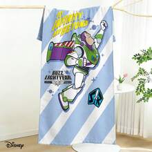 Khăn tắm biển Disney Toy Story - Buzz Lightyear "To Infinity And Beyond" in họa tiết sọc, thích hợp cho hồ bơi và bãi biển. - A - Xem 3