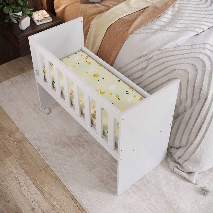 Mini Berço Pático Branco - Branco - Visão 1