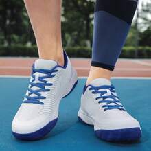 Giày tennis cổ thấp unisex nhẹ, thoáng khí, thời trang cổ điển, chống trượt, bền bỉ, thiết thực cho học sinh, thanh thiếu niên tập luyện ngoài trời. - trắng - Xem 6