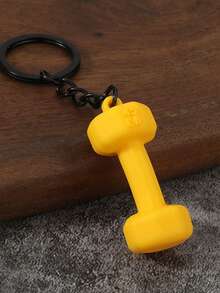 Customized Text/LOGO Creative Fitness Equipment Dumbbell Keychain Pendant, Unisex High-Quality Small Gift Keychain, Backpack Hanging Ornament, Fitness Style Keychain, Bag Accessory, Multiple Colors Available, Couple Gift - Multicolor - View 17
