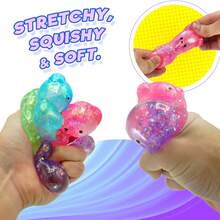 1PC Glitter Crystal Bear - Irresistible Soft  Squishy Glitter Filled Glitz Toy For Boys & Girls,Party Favors For Kids Squeeze Toy, Stress Relief Toy Squeeze Ball, Perfect For All Ages Austism,Ideal Holiday Gifts,Fun Cute Stuff,Birthday Gifts. - xiong-1pc - Xem 4