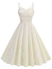Women's Dress Floral Jacquard Texture Satin Patchwork Pearl Chain Heart-Shaped Neckline Bodice Dress Holiday Dress Summer Dresses For Women Summer Holiday Outfits Spring Outfit Women Spring Dress Women Spring Break Outfits Valentine's Day Valentines Day Dress Elegant Dresses For Party Dresses For Women Elegant Party Dresses Party Outfit Wedding Guest Dress For Women Wedding Party Dress Elegant Dresses For Women Elegant ,Summer Dress,Elegant Dress Wedding Dress For Women - 白色 - 查看 5