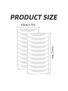200/100/50/20片装全新隐形鼻贴，适合小巧窄鼻，采用精致透明PE材质，适用于化妆、角色扮演、送礼、旅行、日常使用，旅行必备。 - 彩色 - 查看 8