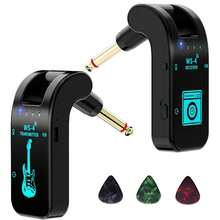 2.4GHz Wireless Guitar System, Wireless Guitar Transmitter/Receiver With 400mAh Rechargeable Battery, 8 Channels For Electric Guitar, Bass, Instruments, Includes 3 Guitar Picks, Perfect Gift For Guitar Enthusiasts - 顏色 - 查看 1