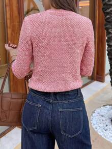 Women's New Knit Top, Elegant For Summer Vacation - Pink - View 8