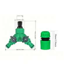4pcs Garden Hose Connector Set, Durable Plastic Material With Shut-Off Valve, Quick Connector Kit, Suitable For Greenhouse Irrigation System, Lawn And Garden Watering, Vegetable Watering - View 3