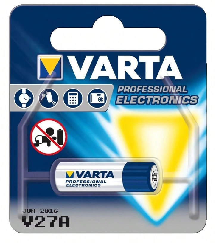 VARTA V27A LR27 12V Alkaline Battery Blister - View 1