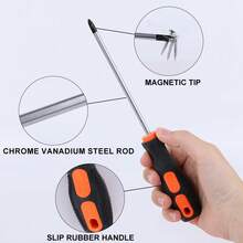1 Set Professional Magnetic Precision Screwdriver Kit, Equipped With /Flat Head - Non-Slip Handle, Magnetic Fixation, Suitable For Electronics Repair, Home, Auto, DIY - Compact Tool Kit For Smartphones, TVs - A - View 10