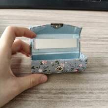 Lipstick Box, With Mirror Storage Box, Retro Floral Pattern, 1 Piece Lipstick Box, Portable Lipstick Small Gift Box, Travel Makeup Lipstick Box - Multicolor - View 2