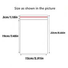 100pcs Transparent Self-Sealing OPP Bags, Resealable Candy/Jewelry/Gift/Cookie Packaging Bags, Storage & Travel Essentials - Clear - View 8