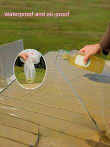 10 piezas de mantel desechable para picnic con cordón, mantel de mesa grueso impermeable y a prueba de aceite para exteriores, camping, jardín - A - Ver 6