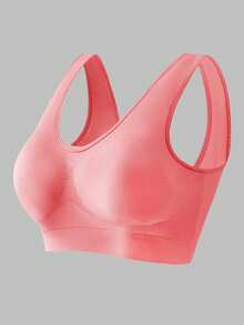 5pcs/Set Plus Size Women's Sexy Lift Bras, Wireless Seamless Breathable Bras - Multicolor - View 3