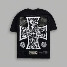 DARCSPORT American-Style  Retro T-Shirt For Couples, Men's Top, Pure Cotton Loose-Fit Round-Neck T-Shirt - T260112 Trắng - Xem 2