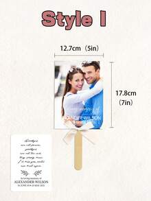 Abanico de mano personalizado perfecto para cualquier ocasión: boda, cumpleaños, aniversario, eventos de oficina, etc. Abanico de mano personalizado con foto - Abanico personalizado - Abanico de boda - Abanico de iglesia - Abanico de graduación - Abanico de cumpleaños personalizado con foto. - Multicolor - Ver 14