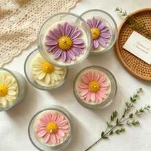 1 nến sáp đậu nành hương hoa Daisy Story, nến thơm tạo không gian ấm cúng cho phòng ngủ, quà tặng cho bạn gái, đồ trang trí bàn làm việc phong cách Ins, liệu pháp thư giãn bằng hương thơm. - 1PC - Xem 3