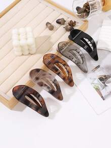 1pc Versatile Hollow Acrylic Duck Clip, Suitable For Daily Commute - Multicolor - View 3