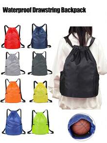 Large Waterproof Drawstring Backpack With Wet/Dry Separation - Lightweight Waterproof Drawstring Backpack - Quick-Dry Multifunctional Waterproof Backpack - Multicolor - View 3
