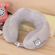 Gối chữ U, Gối du lịch hình hoạt hình dễ thương, Gối đỡ cổ, Gối cổ dùng cho ô tô, văn phòng, tàu hỏa, máy bay, Gối hỗ trợ giấc ngủ. - Khủng long đen và xám - Xem 13