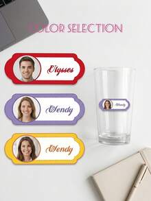 60pcs Personalized Name Stickers, Cartoon Fresh Cute Waterproof Modern Stationery Labels, Back To School Season, Category Stickers, Number Category Stickers, Suitable For Stationery Supplies, Can Be Used For Water Bottles, Lunch Boxes And Personal Items - Multicolor - View 7