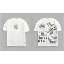DARCSPORT American-Style  Retro T-Shirt For Couples, Men's Top, Pure Cotton Loose-Fit Round-Neck T-Shirt - T260116白色 - 查看 12