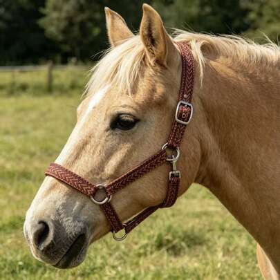 High-Quality Halter Designed For Horse Enthusiasts And Horse Owners, Suitable For Daily Leading, Pasture Grazing, Stable Feeding, Outdoor Activities, And Basic Horse Training. Extremely Durable And Soft Skin-Friendly Material, An Essential Accessory For Horses And Ponies.