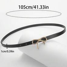 Solid Color Bow Belt For Women, Dress Belt - Y2K Style Suitable For Daily And Holiday Wear - MultiWarna - View 5