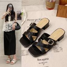 Women Heeled Sandals - Black - View 1