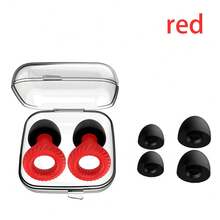 Soft Silicone Earplugs Reduce Noise Earplugs  Motorcycle EarMuffs Reusable Flexible Earplugs For Swimming Sleeping Surfing - Black - View 7