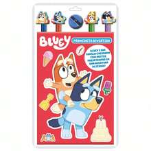Livro Prancheta Divertida Bluey Livro de Colorir e Atividades Com Lápis Borracha e Apontador - Livro único - Visão 1