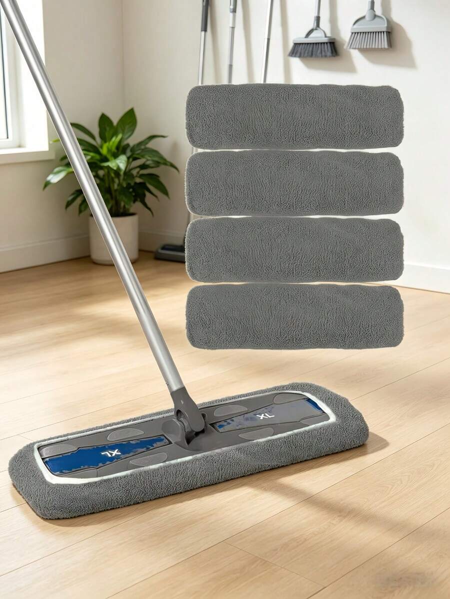 (10pcs/5pcs/3pcs/1pc) Super Size Reusable Duster Mop Refills - Easy To Remove Pet Hair And Dust - Multicolor - View 1