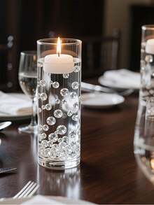 800/150 viên kim cương acrylic siêu sáng 10mm, đồ trang trí bình hoa DIY, nến nổi, vật trang trí bình hoa, vật trang trí trung tâm bàn tiệc, thích hợp cho đám cưới, sinh nhật, tiệc cưới, Ngày của Mẹ, Lễ Tạ ơn, Giáng sinh, Năm mới, trang trí bàn tiệc, hạt thủy tinh trong suốt để trang trí bình hoa, đồ trang trí kim cương pha lê. - Nhiều màu - Xem 5