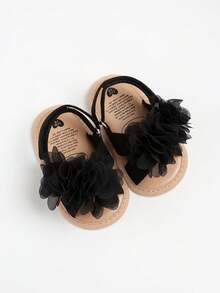 Sandal Luar Ruangan Putih Elegan untuk Bayi Perempuan, Sepatu Balita Musim Panas - Hitam - View 6