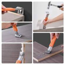 1pc Multi-Purpose Pry Bar Set, Stainless Steel Nail Puller & Scraper, Heavy-Duty Flat Crowbar For Removing Nails, Trim, Flooring & Furniture - A - View 10