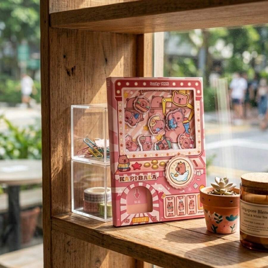 1 cuốn sổ tay tương tác cơ học hình cá heo, nhật ký bất ngờ hình cá heo hoạt hình dễ thương, có dòng kẻ, nhỏ gọn để viết, văn phòng phẩm thú vị dành cho học sinh và những người yêu thích cá heo. - Nhiều màu - Xem 1
