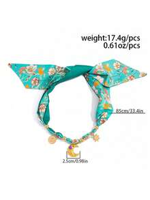 1 pièce Collier pendentif en métal avec breloque d'écharpe imprimée de lune et de soleil vintage bohème. Élégant, décontracté, minimaliste, style de rue, pour mariage, fête, festival, anniversaire, cadeau pour petite amie. Collier polyvalent et à la mode pour femmes. - collier - Voir 6