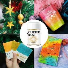 Edible Glimmer Glitter Powder Metallic Shiny Luster Dust Sparkling Decorative Sprinkles Multipurpose Culinary Decor Powder For Baking Cake Candy Chocolate Ice Cream Dessert Pastry Ornament - Multicolor - View 5
