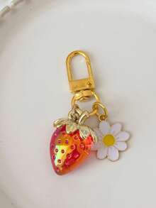 Popular Cute Sweet Clover Petal Heart Shaped Keychain, Creative Bag Charm Accessory, High-Quality Decoration - Multicolor - View 8