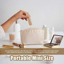 KURTOPLLY Perfume Travel Refillable Bottle, Portable Empty Leather Atomizer Size Refill For Travel Holiday, Outdoor Activities And Business 5ML (Golden) - White - View 7