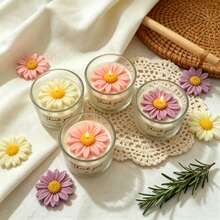 1 nến sáp đậu nành hương hoa Daisy Story, nến thơm tạo không gian ấm cúng cho phòng ngủ, quà tặng cho bạn gái, đồ trang trí bàn làm việc phong cách Ins, liệu pháp thư giãn bằng hương thơm. - 1PC - Xem 5