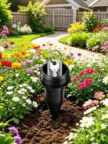 1pc Imitation Irrigation Head Hidden Storage Device, All Weather Resistant Outdoor Security Container, Firm Structure For Grass And Soil Placement, Multi-Function Decor & Secret Organizer For Backyard, Garden And Residential Outdoor Areas - Multiple Styles - View 7