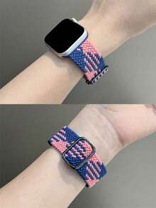 1条男女通用尼龙表带，兼容 42mm、38mm、40mm、41mm、44mm、45mm、46mm、49mm，时尚智能手表替换表带，适用于Series Ultra2、Ultra SE2、SE 11、10、9、8、7、6、5、4、3、2、1，是返校学生的理想礼物 - 彩色 - 查看 9