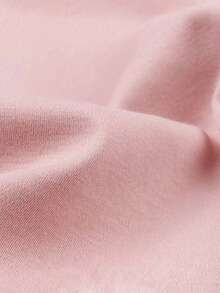 Women's Fitted Short Sleeve Round Neck T-Shirt, Soft And Comfortable Fabric, Machine Washable, Summer Cropped Top - Pink - View 9