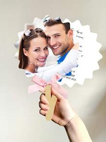 Abanico de mano personalizado perfecto para cualquier ocasión: boda, cumpleaños, aniversario, eventos de oficina, etc. Abanico de mano personalizado con foto - Abanico personalizado - Abanico de boda - Abanico de iglesia - Abanico de graduación - Abanico de cumpleaños personalizado con foto. - Multicolor - Ver 5