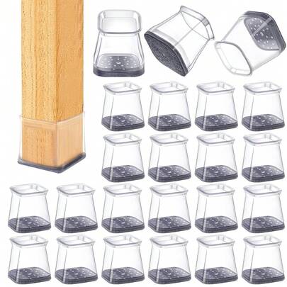 8/16 piezas Almohadillas de silicona medianas para patas de muebles, resistentes a arañazos y duraderas, protectores de piso para sillas, decoración del hogar de moda, cubiertas de protección de piso para patas de muebles, para protección del piso y reducción de ruido - Accesorio de muebles esencial