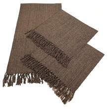 Kitchen Mat Set 3 Pieces: Runner + 2 Mats - Chocolate Brown - View 2